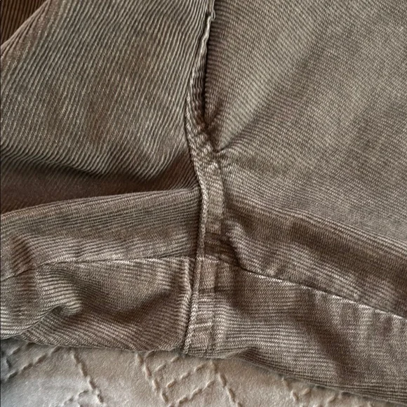 Aerie Gray Distressed Corduroy Overalls - Picture 11 of 13